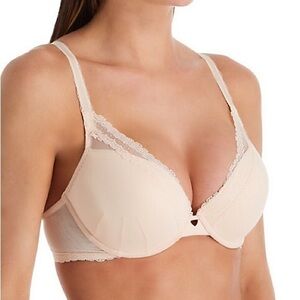 Simone Perele Confiance Triangle Contour Racerback Bra size 30D Ivory lace
